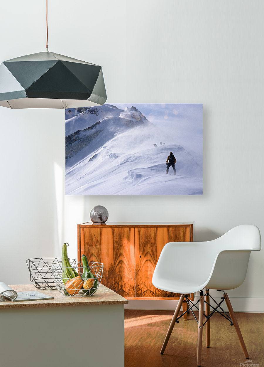 Back Country Skier Climbing Ridge - Powderaddicts