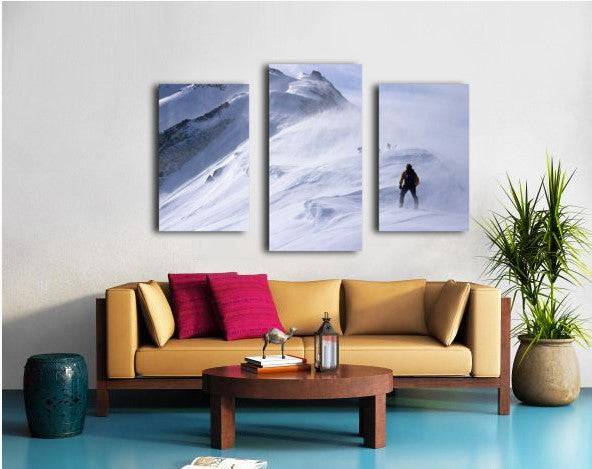 Back Country Skier Climbing Ridge - Powderaddicts