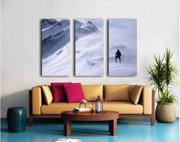 Back Country Skier Climbing Ridge - Powderaddicts