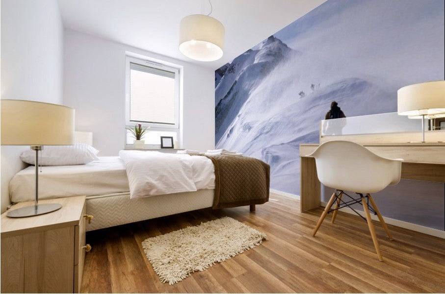 Back Country Skier Climbing Ridge - Powderaddicts