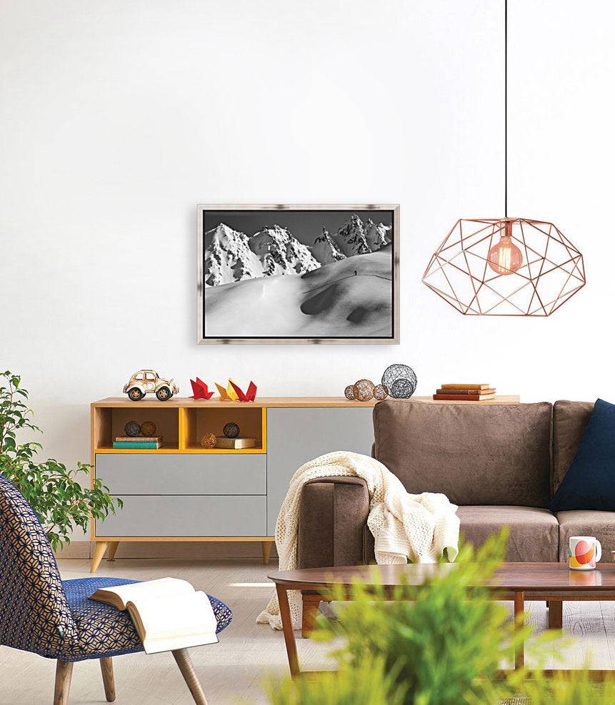 Backcountry skier skinning in the Iguana - Powderaddicts