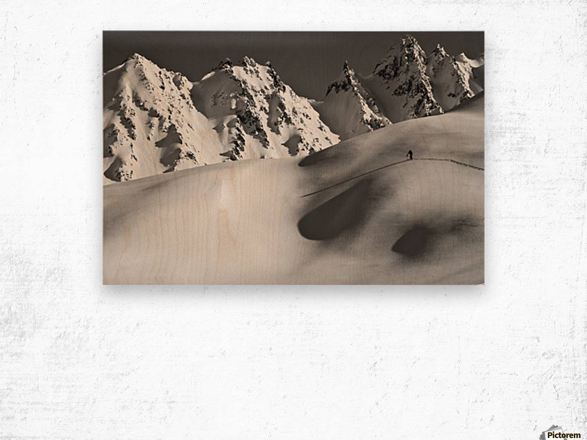 Backcountry skier skinning in the Iguana - Powderaddicts