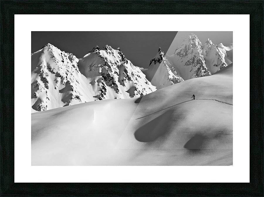 Backcountry skier skinning in the Iguana - Powderaddicts