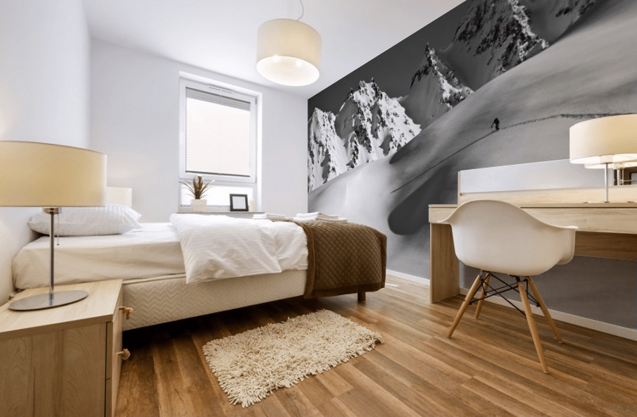 Backcountry skier skinning in the Iguana - Powderaddicts