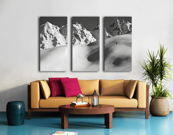 Backcountry skier skinning in the Iguana - Powderaddicts