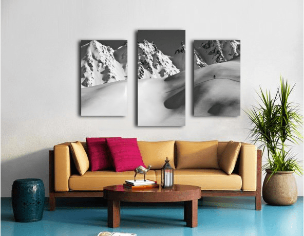 Backcountry skier skinning in the Iguana - Powderaddicts