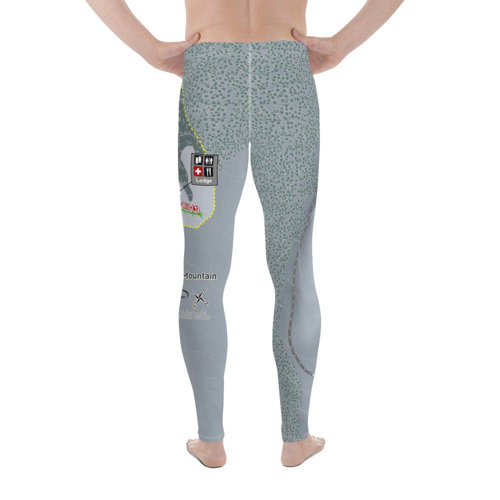 Badger Mountain, Washington ski Trail Map Men's Base Layer Bottom - Powderaddicts