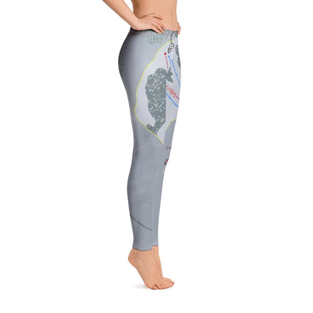 Badger Mountain, Washington ski Trail Map Women's Base Layer Bottom - Powderaddicts