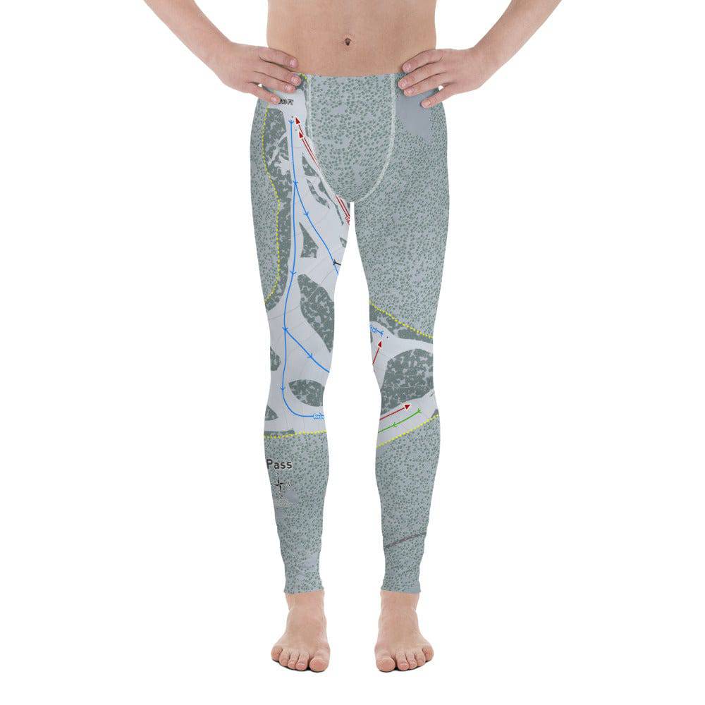 Badger Pass, California Ski Trail Map Men's Base Layer Bottom