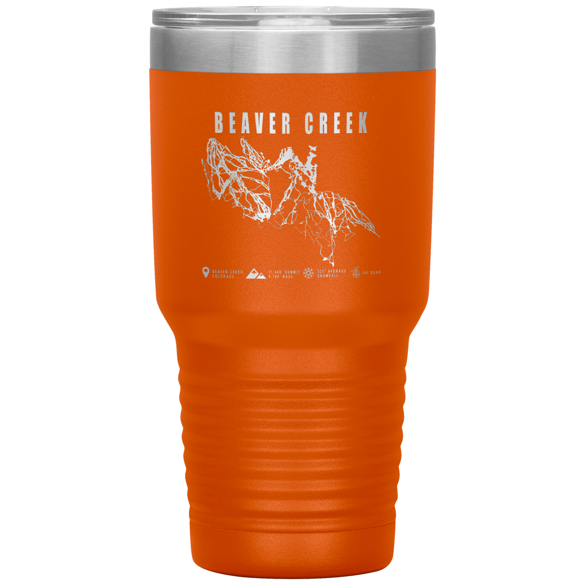 Beaver Creek Colorado Ski Trail Map 30oz Tumbler - Powderaddicts