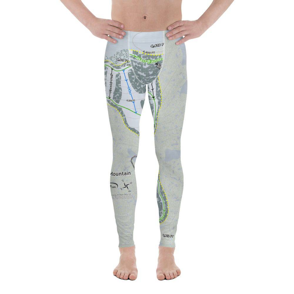 Bald Mountain, Idaho Ski Trail Map Men's Base Layer Bottom