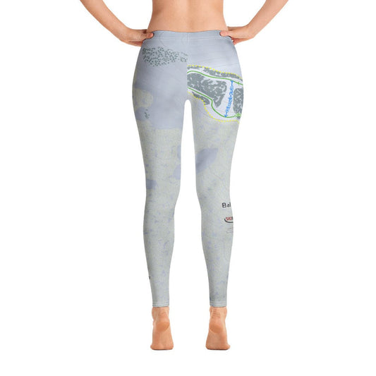 Bald Mountain, Idaho Ski Trail Map Women's Base Layer Bottom - Powderaddicts