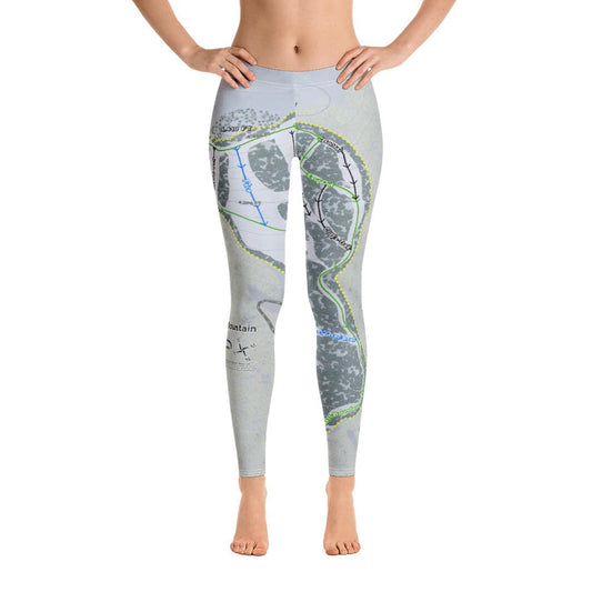 Bald Mountain, Idaho Ski Trail Map Women's Base Layer Bottom - Powderaddicts
