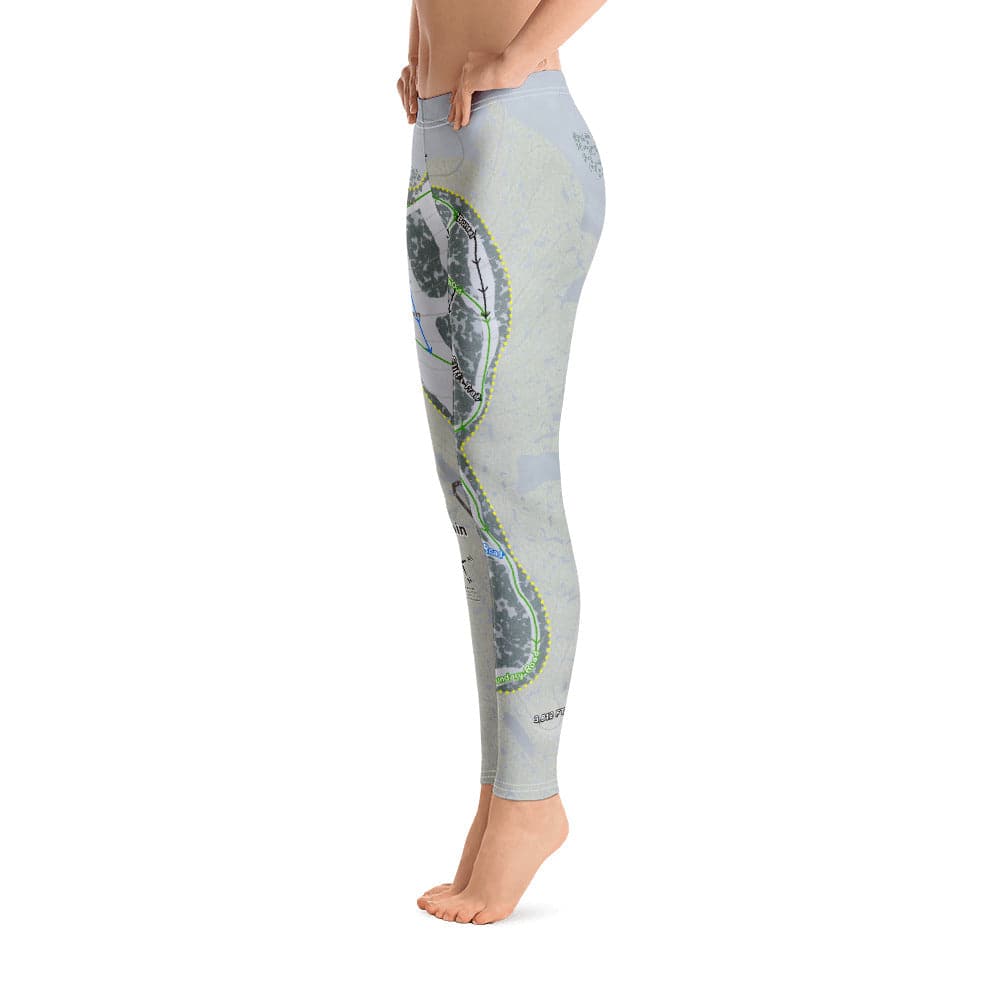 Bald Mountain, Idaho Ski Trail Map Women's Base Layer Bottom - Powderaddicts