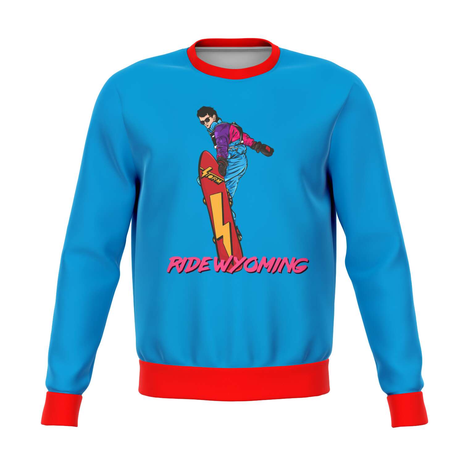 Ride Wyoming Ugly Christmas Sweater - Powderaddicts