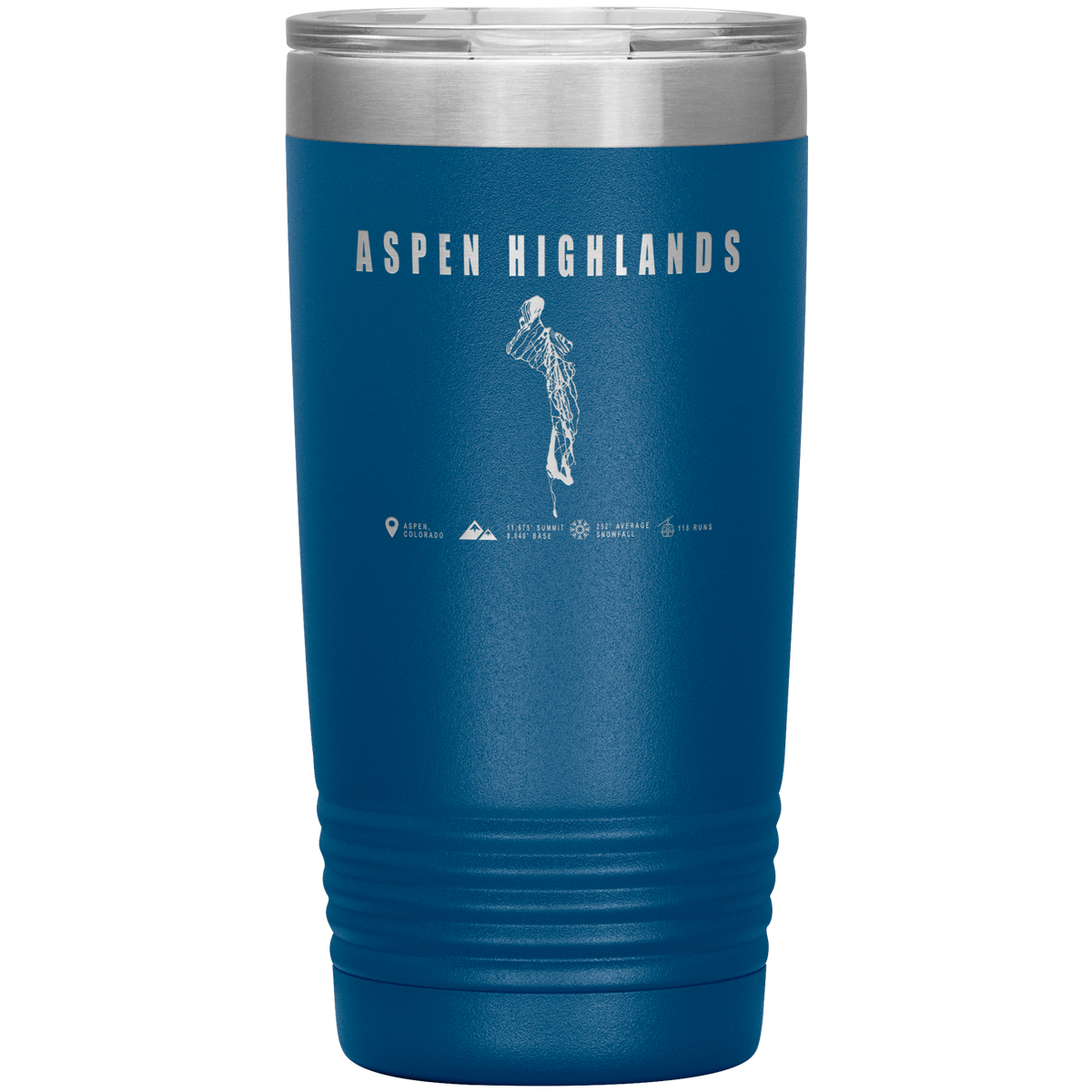 Aspen Highlands, Colorado Ski Resort 20oz Tumbler - Powderaddicts