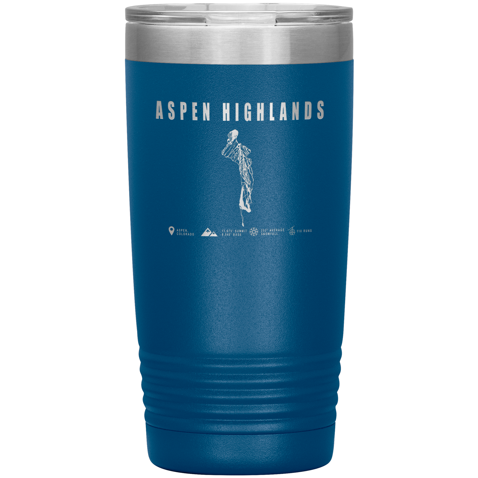 Aspen Highlands, Colorado Ski Resort 20oz Tumbler - Powderaddicts