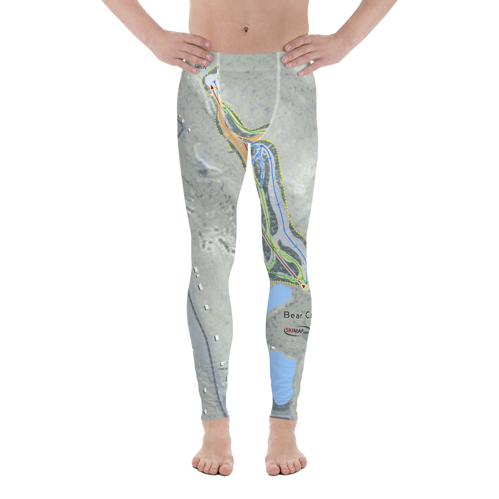 Bear Creek, Pennsylvania Ski Trail Map Men's Base Layer Bottom