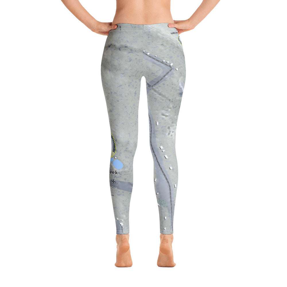 Bear Creek, Pennsylvania Ski Trail Map Women's Base Layer Bottom - Powderaddicts