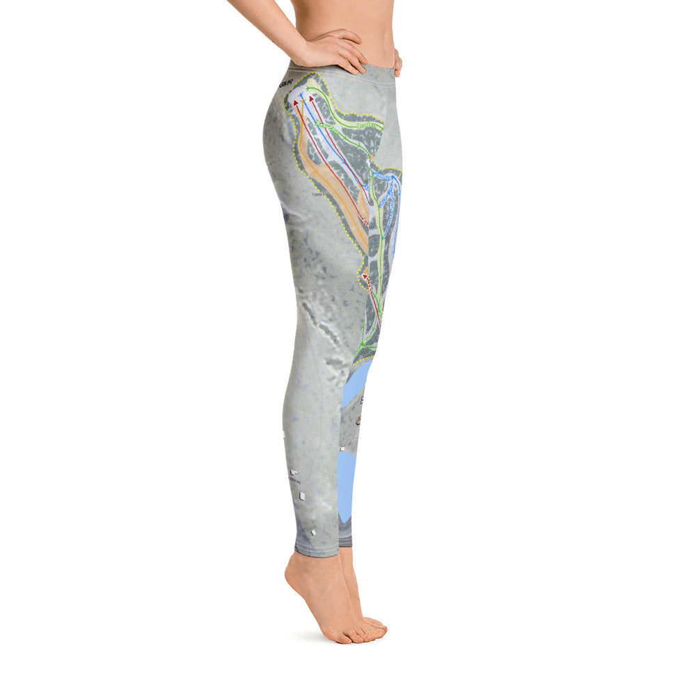 Bear Creek, Pennsylvania Ski Trail Map Women's Base Layer Bottom - Powderaddicts
