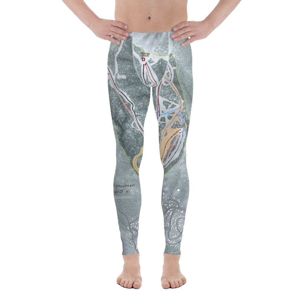 Bear Mountain, California Ski Trail Map Men's Base Layer Bottom