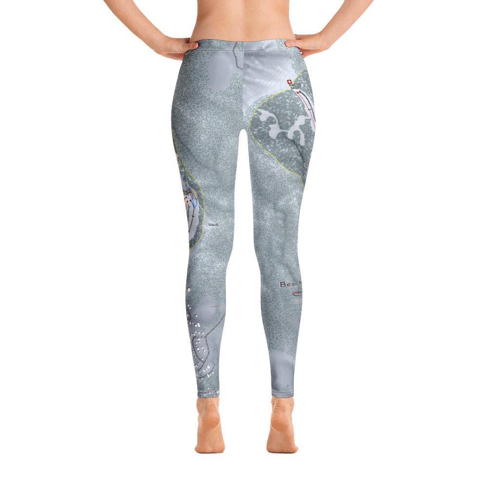 Bear Mountain, California Ski Trail Map Women's Base Layer Bottom