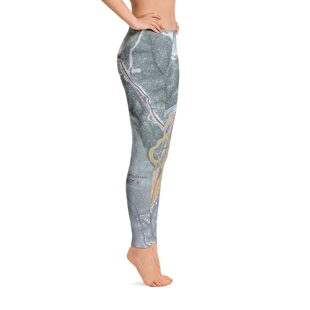 Bear Mountain, California Ski Trail Map Women's Base Layer Bottom - Powderaddicts