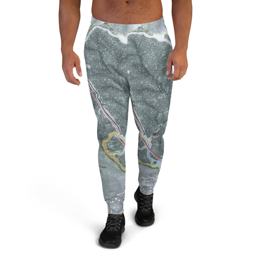 Bear Mountain & Snow Summit, California Ski Trail Map Men's Mid-Layer - Powderaddicts