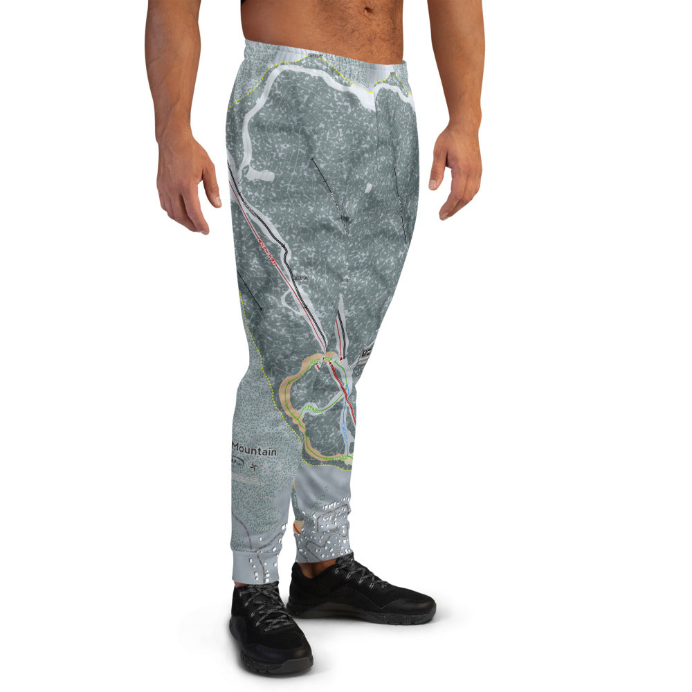 Bear Mountain & Snow Summit, California Ski Trail Map Men's Mid-Layer - Powderaddicts