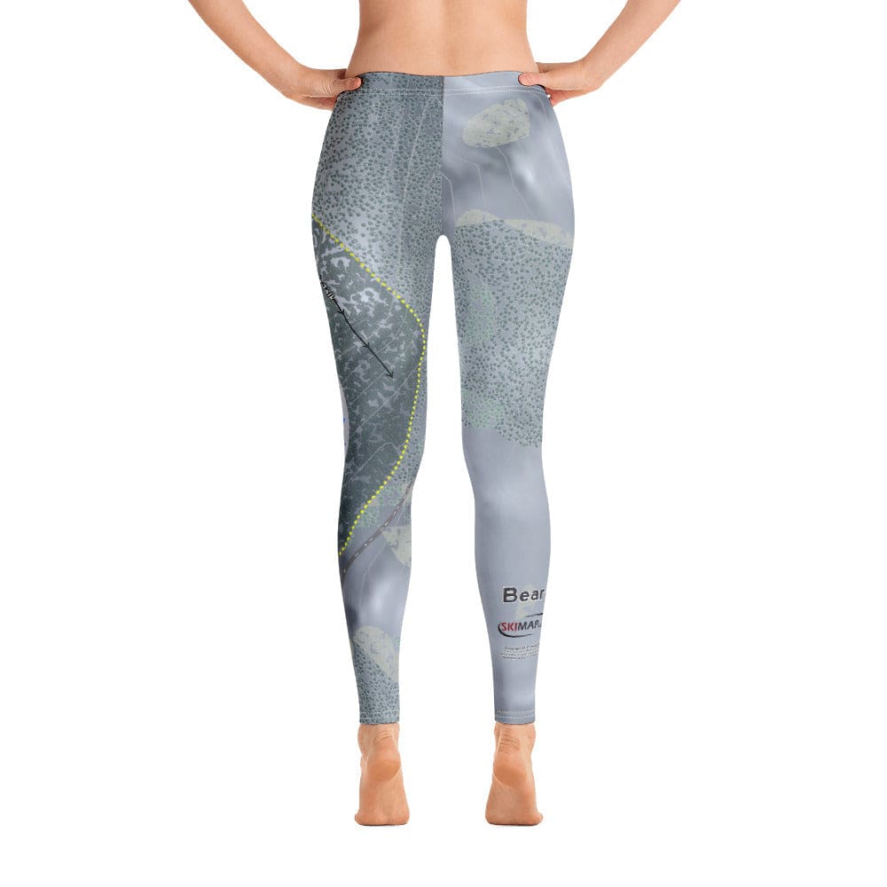 Bear Paw, Montana Ski Trail Map Women's Base Layer Bottom