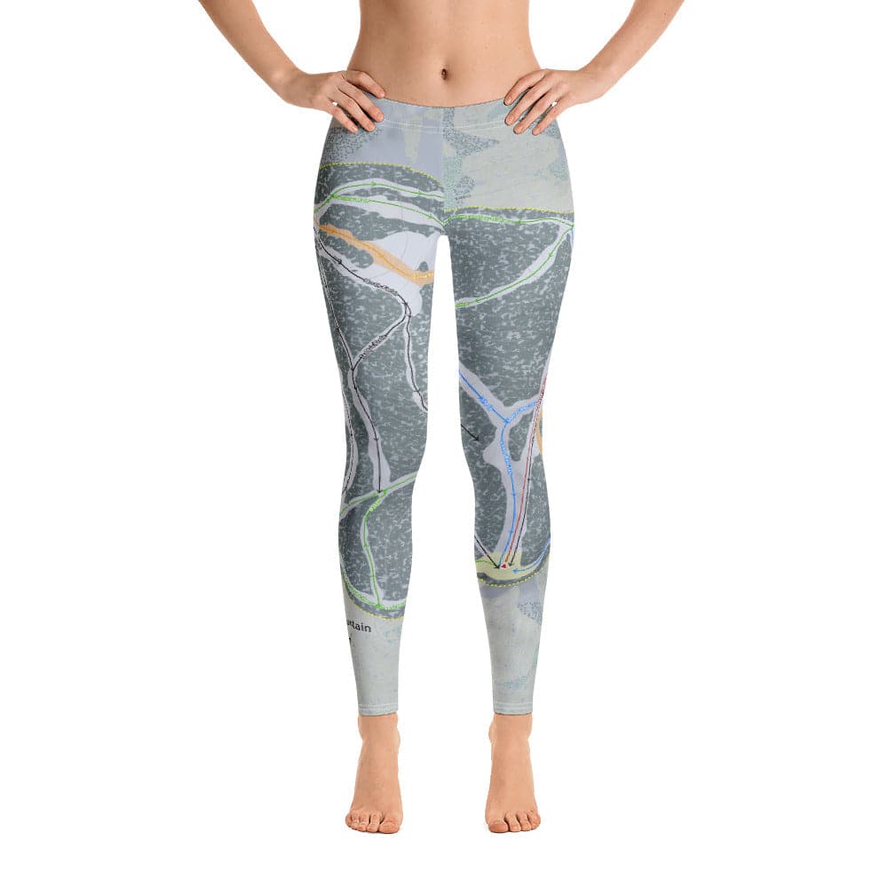 Beaver Mountain, Utah Ski Trail Map Women's Base Layer Bottom - Powderaddicts