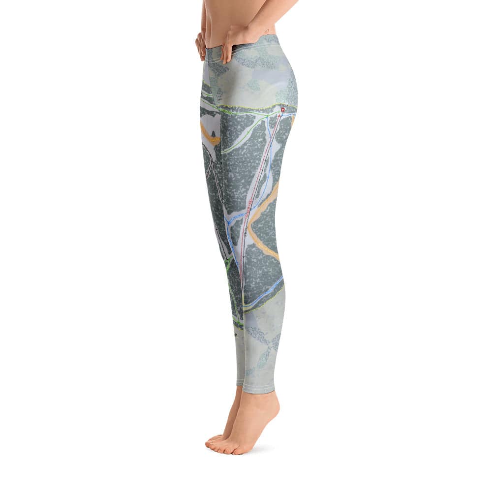 Beaver Mountain, Utah Ski Trail Map Women's Base Layer Bottom - Powderaddicts