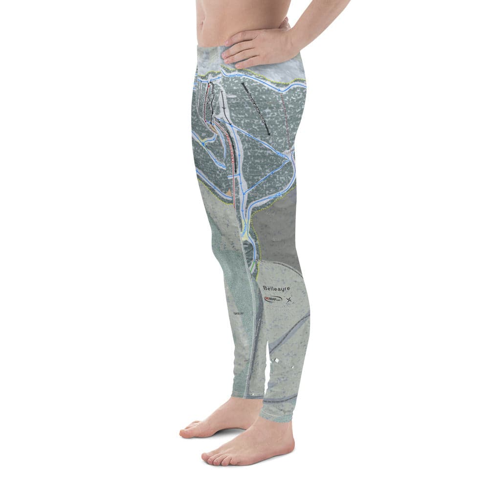 Belleayre, New York Ski Trail Map Men's Base Layer Bottom - Powderaddicts