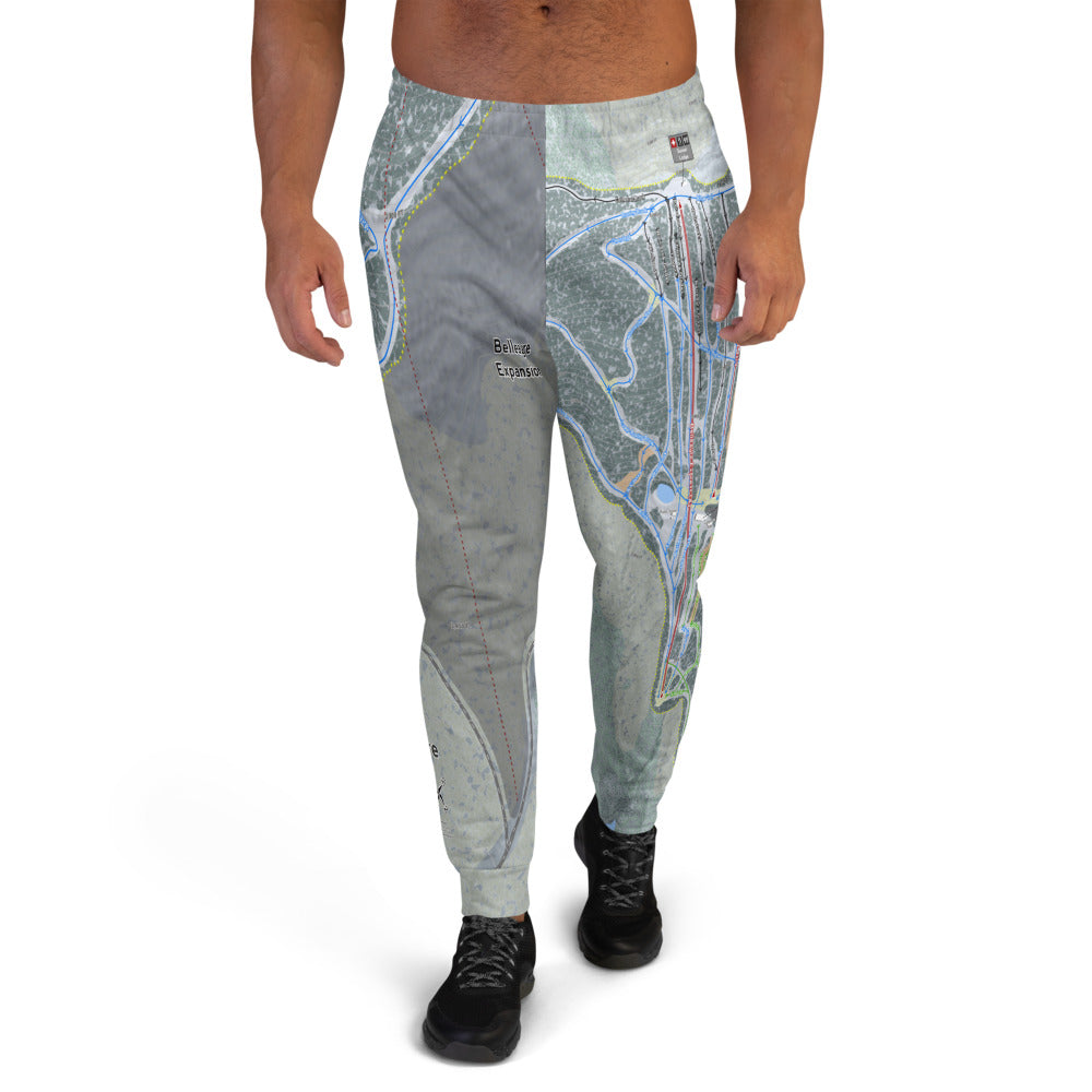 Belleayre Resort, New York Ski Trail Map Men's Mid-Layer - Powderaddicts