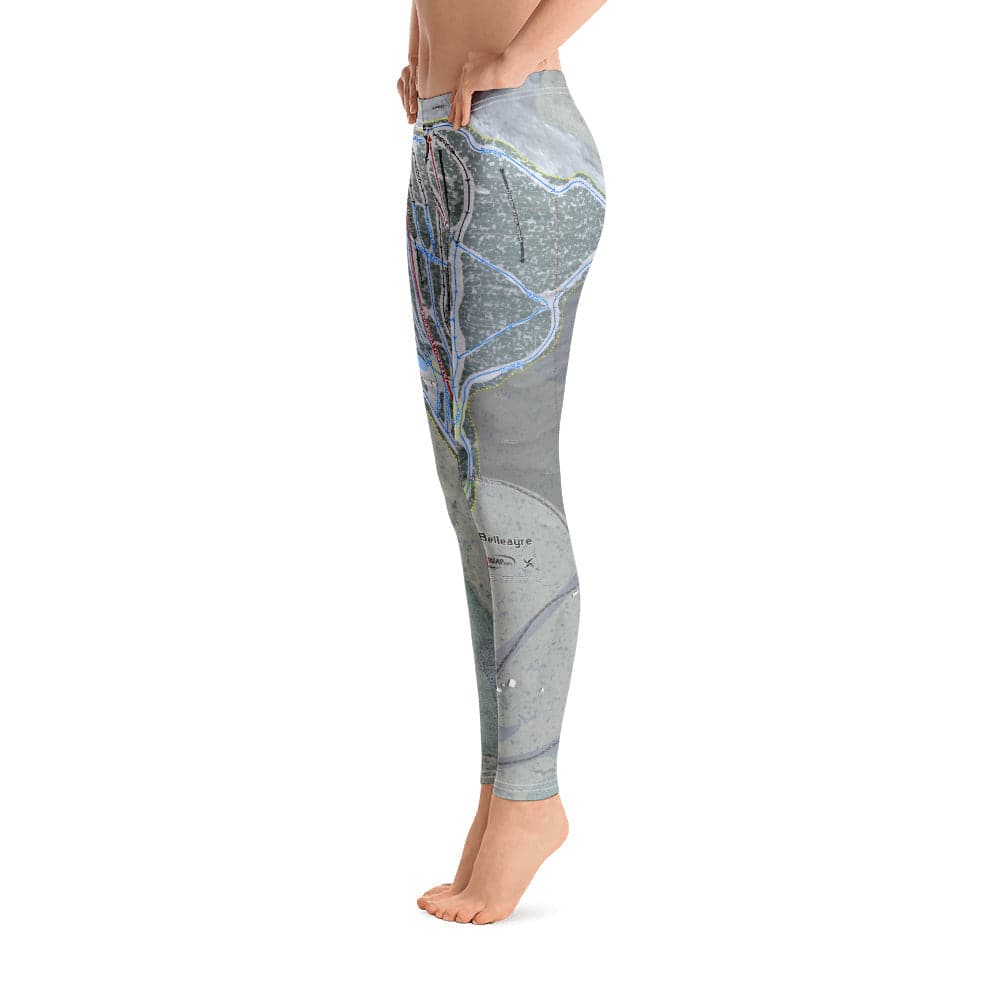 Belleayre Resort, New York Ski Trail Map Women's Base Layer Bottom - Powderaddicts