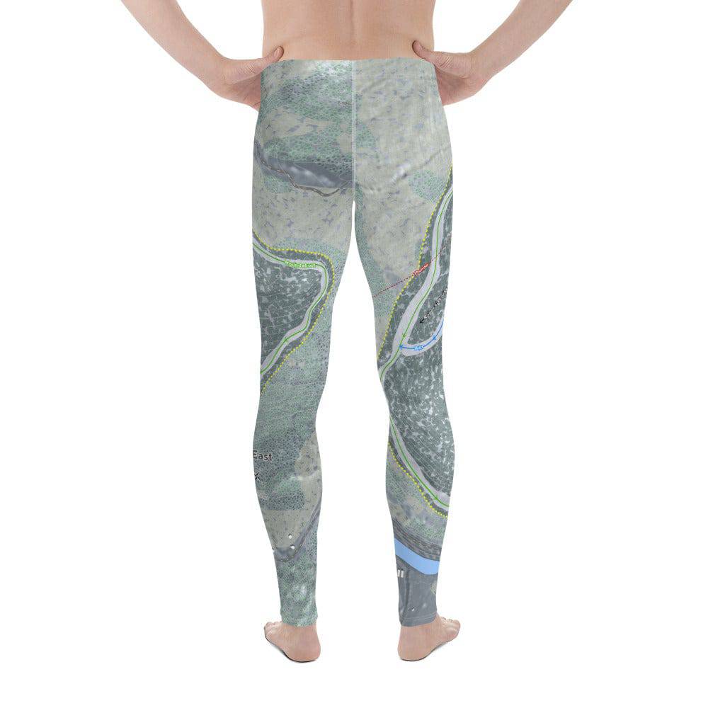 Berkshire East, Massachusetts Ski Trail Map Men's Base Layer Bottom - Powderaddicts