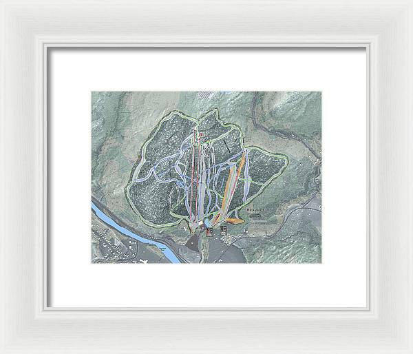 Berkshire East Ski Trail Map - Framed Print - Powderaddicts