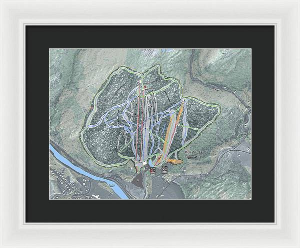 Berkshire East Ski Trail Map - Framed Print - Powderaddicts