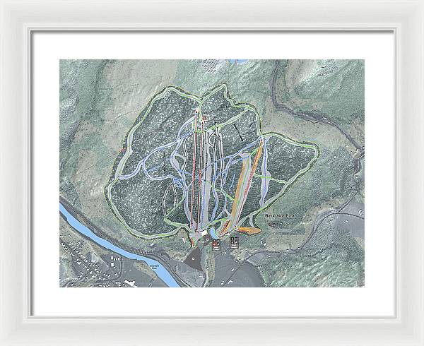 Berkshire East Ski Trail Map - Framed Print - Powderaddicts