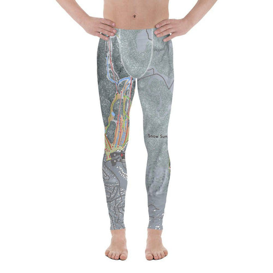 Big Bear Combo, California Ski Trail Map Men's Base Layer Bottom - Powderaddicts