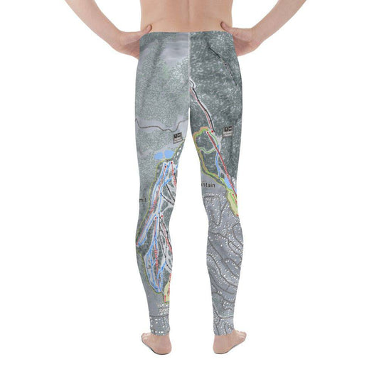 Big Bear Combo, California Ski Trail Map Men's Base Layer Bottom - Powderaddicts