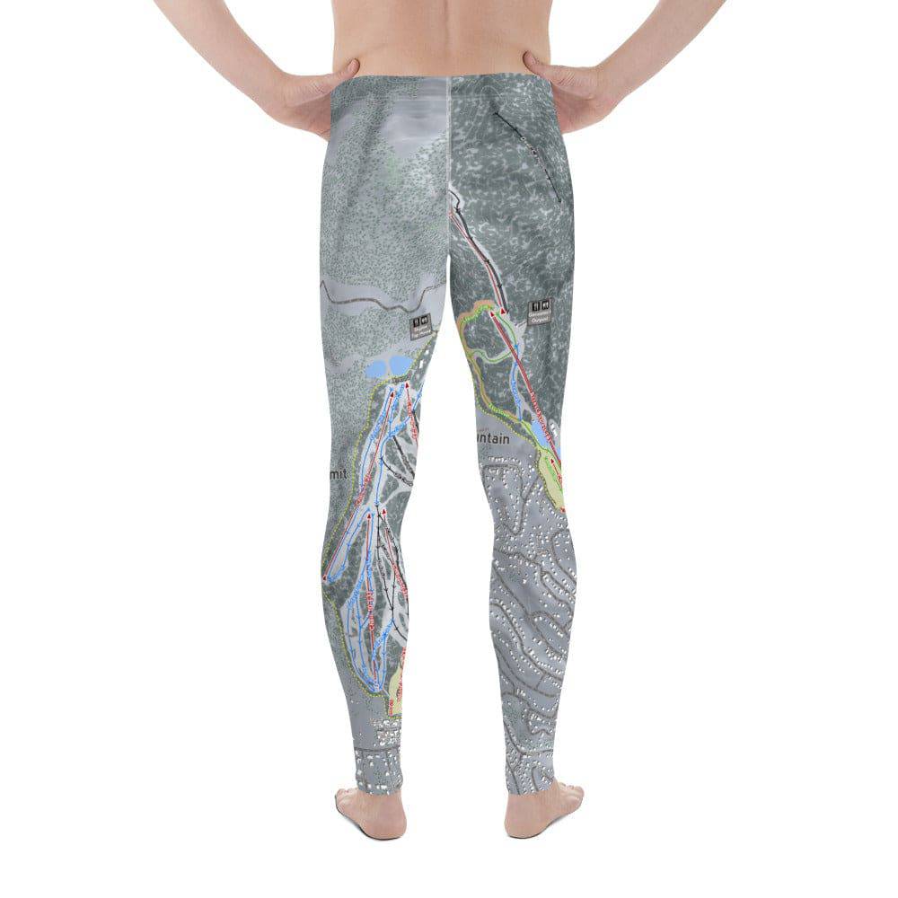 Big Bear Combo, California Ski Trail Map Men's Base Layer Bottom - Powderaddicts