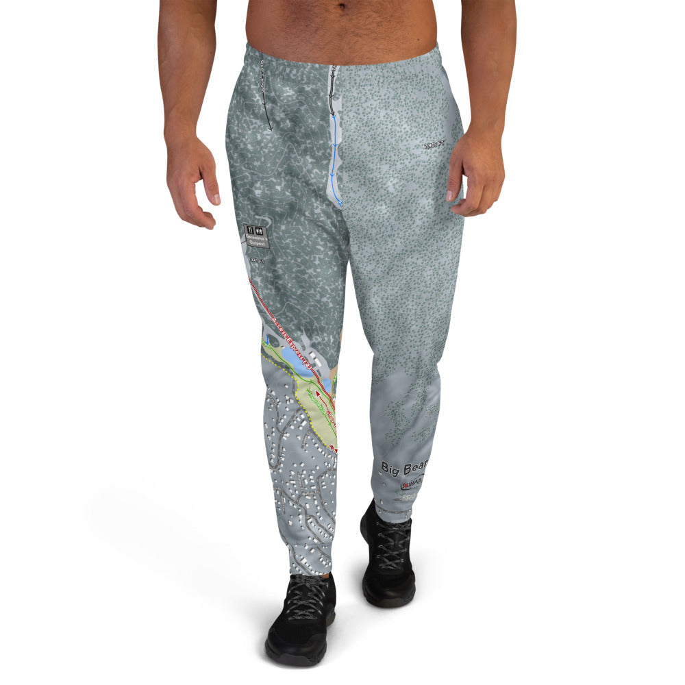Big Bear Combo, California Ski Trail Map Men's Mid-Layer