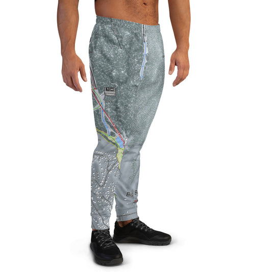 Big Bear Combo, California Ski Trail Map Men's Mid-Layer - Powderaddicts