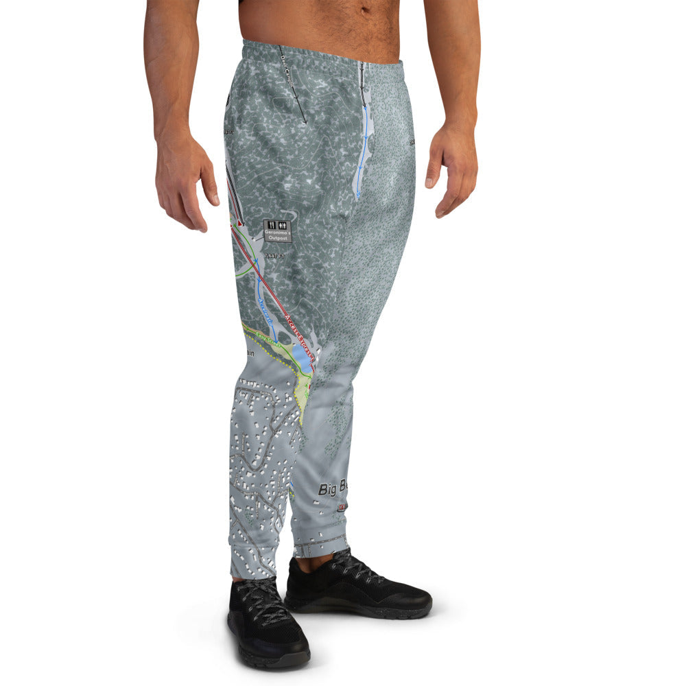Big Bear Combo, California Ski Trail Map Men's Mid-Layer - Powderaddicts