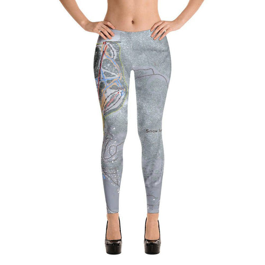 Big Bear Combo, California Ski Trail Map Women's Base Layer Bottom - Powderaddicts