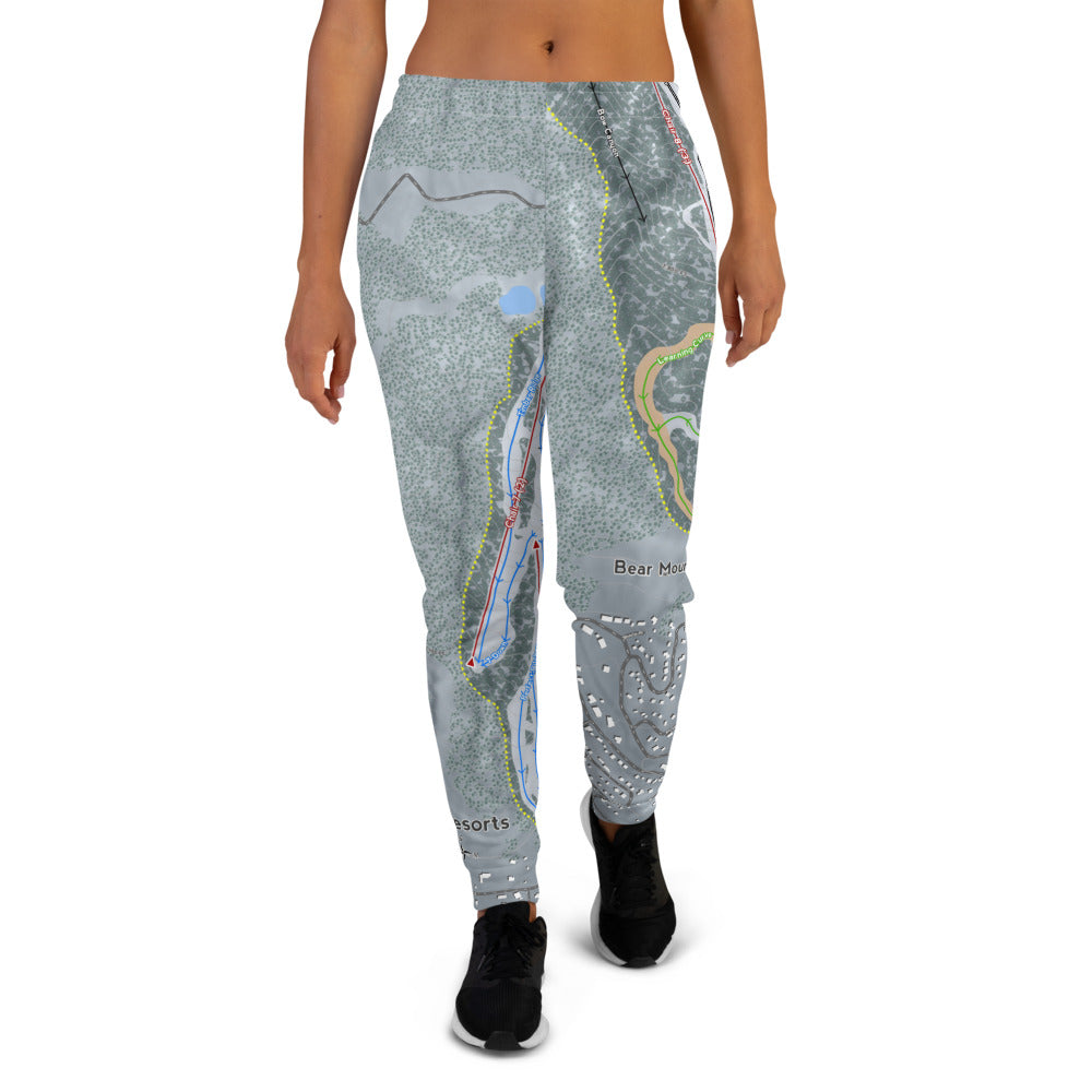 Big Bear Combo, California Ski Trail Map Women's Mid-Layer - Powderaddicts