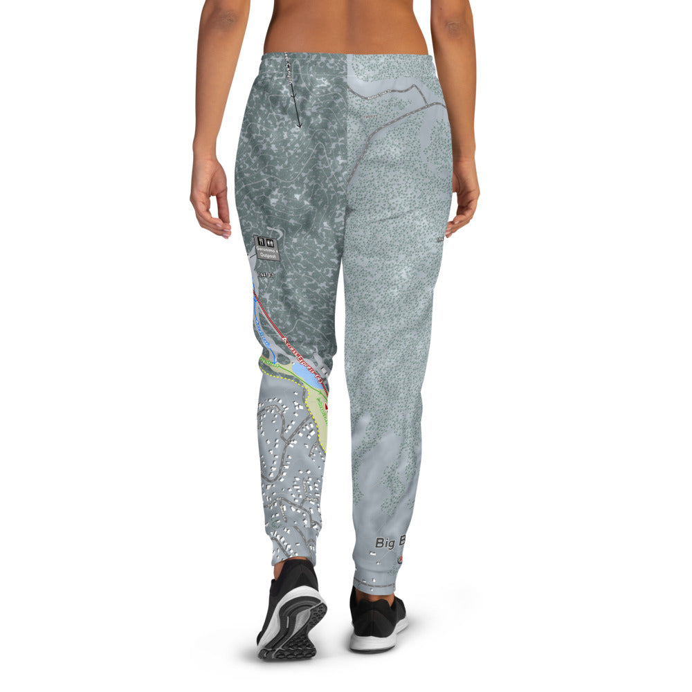 Big Bear Combo, California Ski Trail Map Women's Mid-Layer - Powderaddicts
