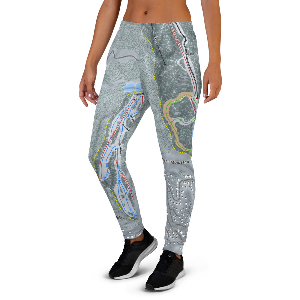 Big Bear Combo, California Ski Trail Map Women's Mid-Layer - Powderaddicts