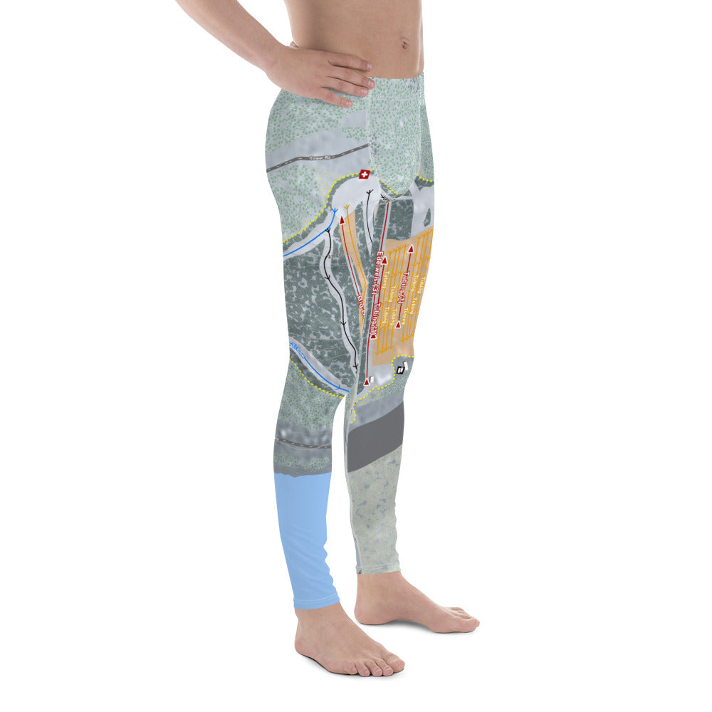 Big Boulder, Pennsylvania Ski Trail Map Men&#39;s Base Layer Bottom - Powderaddicts